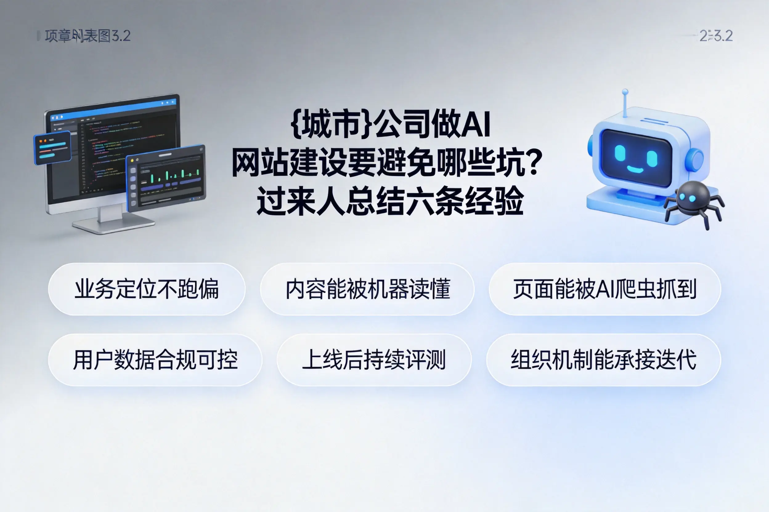 无锡公司做AI网站建设要避免哪些坑?过来人总结六条经验