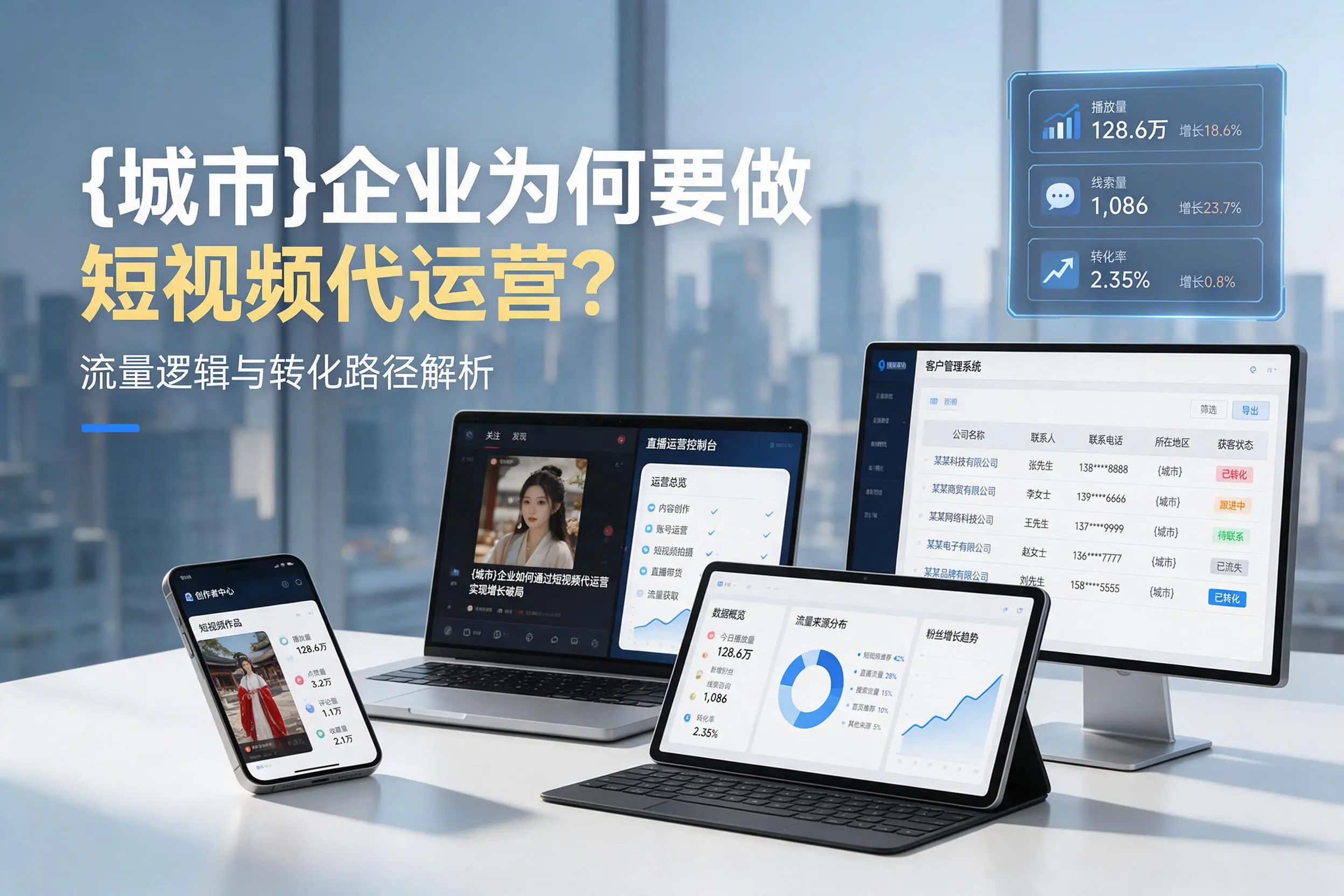 无锡企业为何要做短视频代运营？流量逻辑与转化路径解析