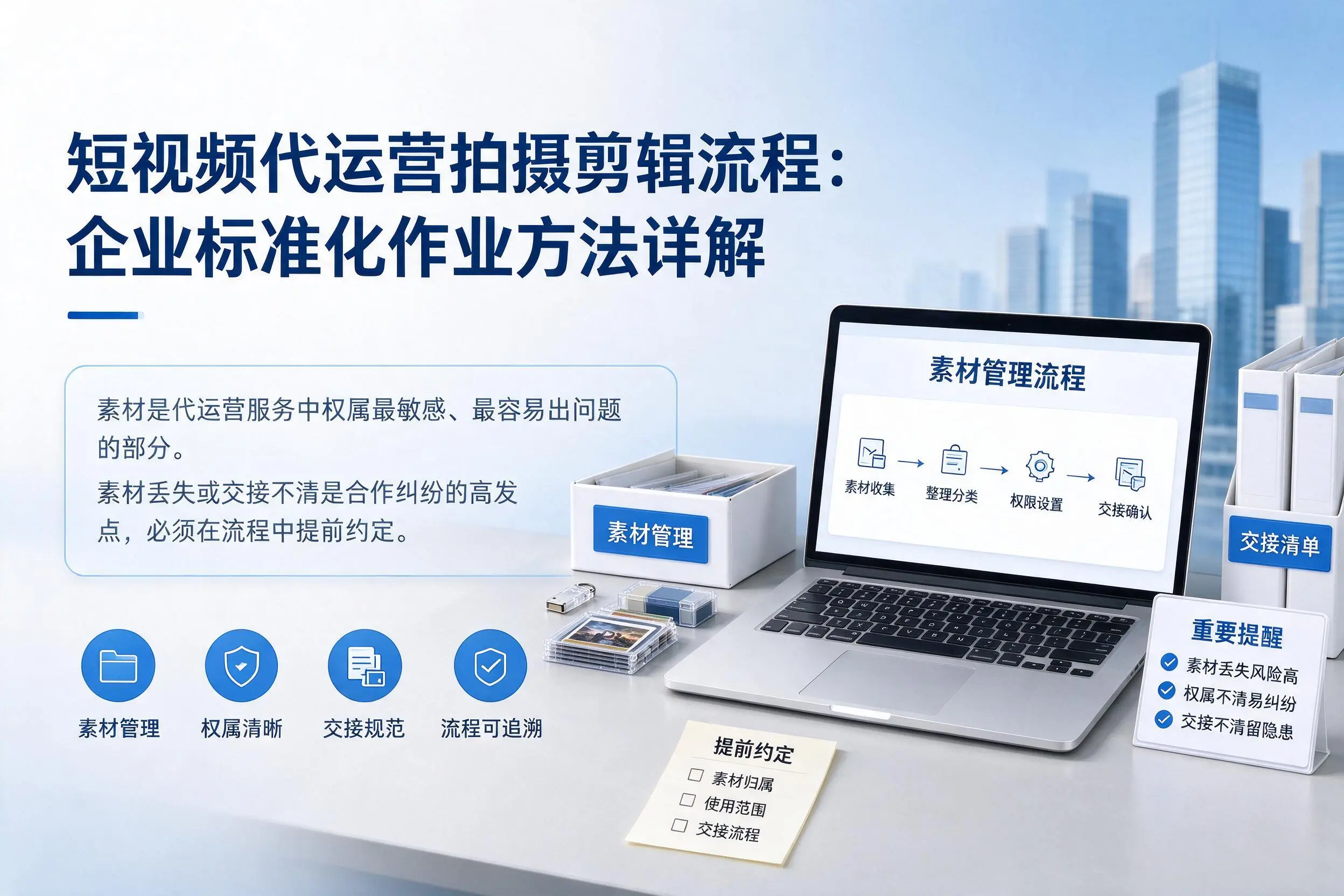 短视频代运营拍摄剪辑流程:无锡企业标准化作业方法详解
