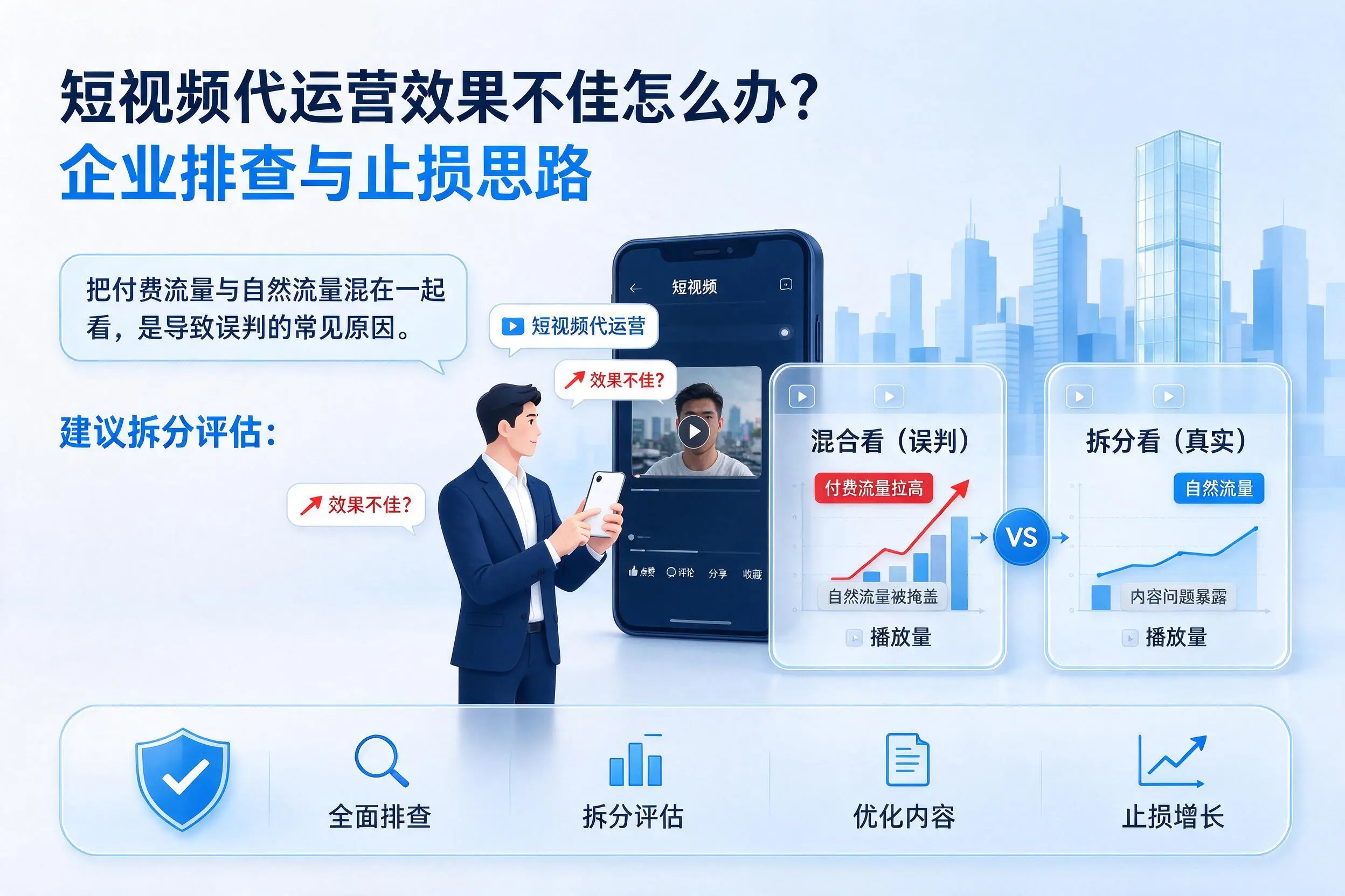 短视频代运营效果不佳怎么办?无锡企业排查与止损思路