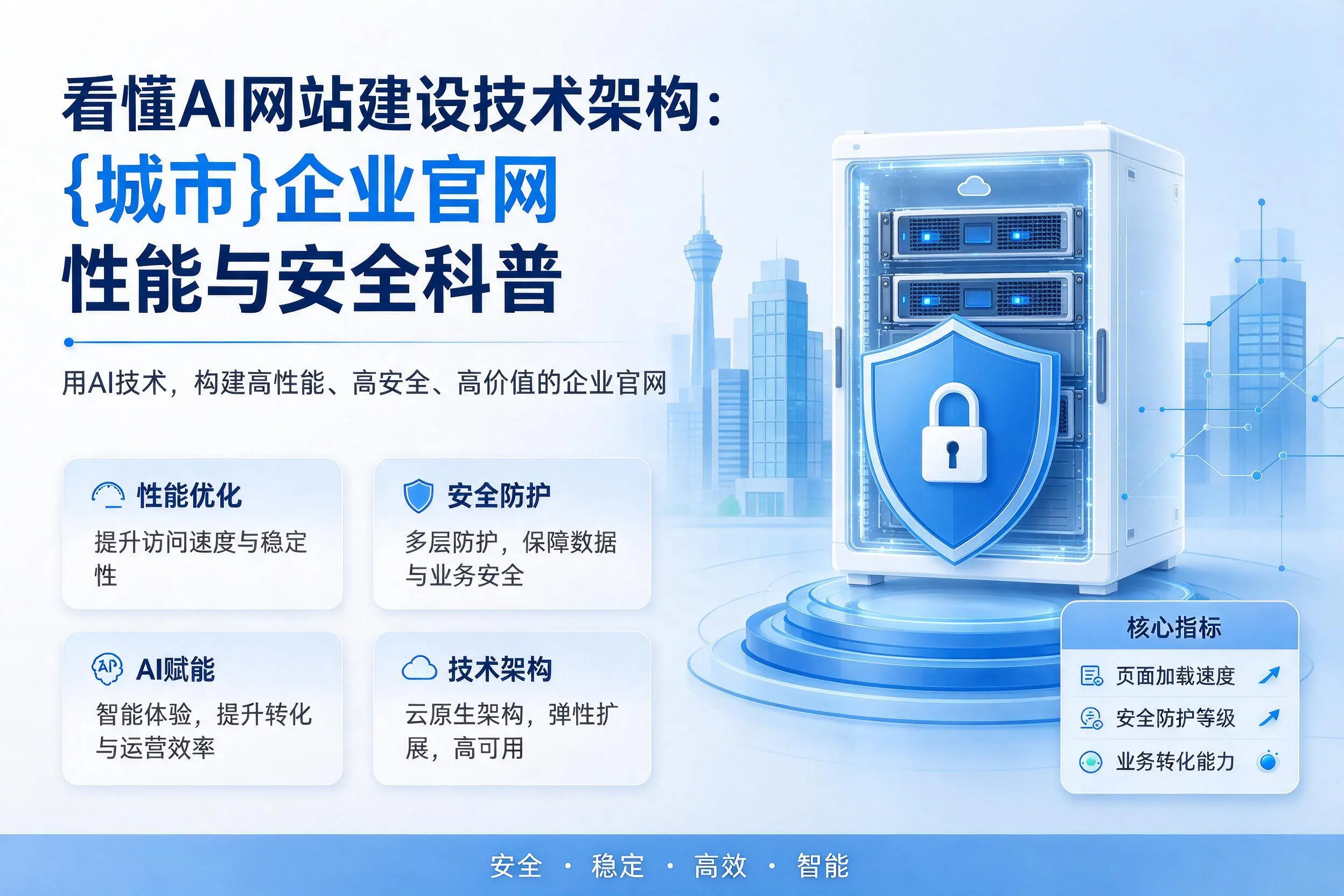 看懂AI网站建设技术架构:无锡企业官网性能与安全科普
