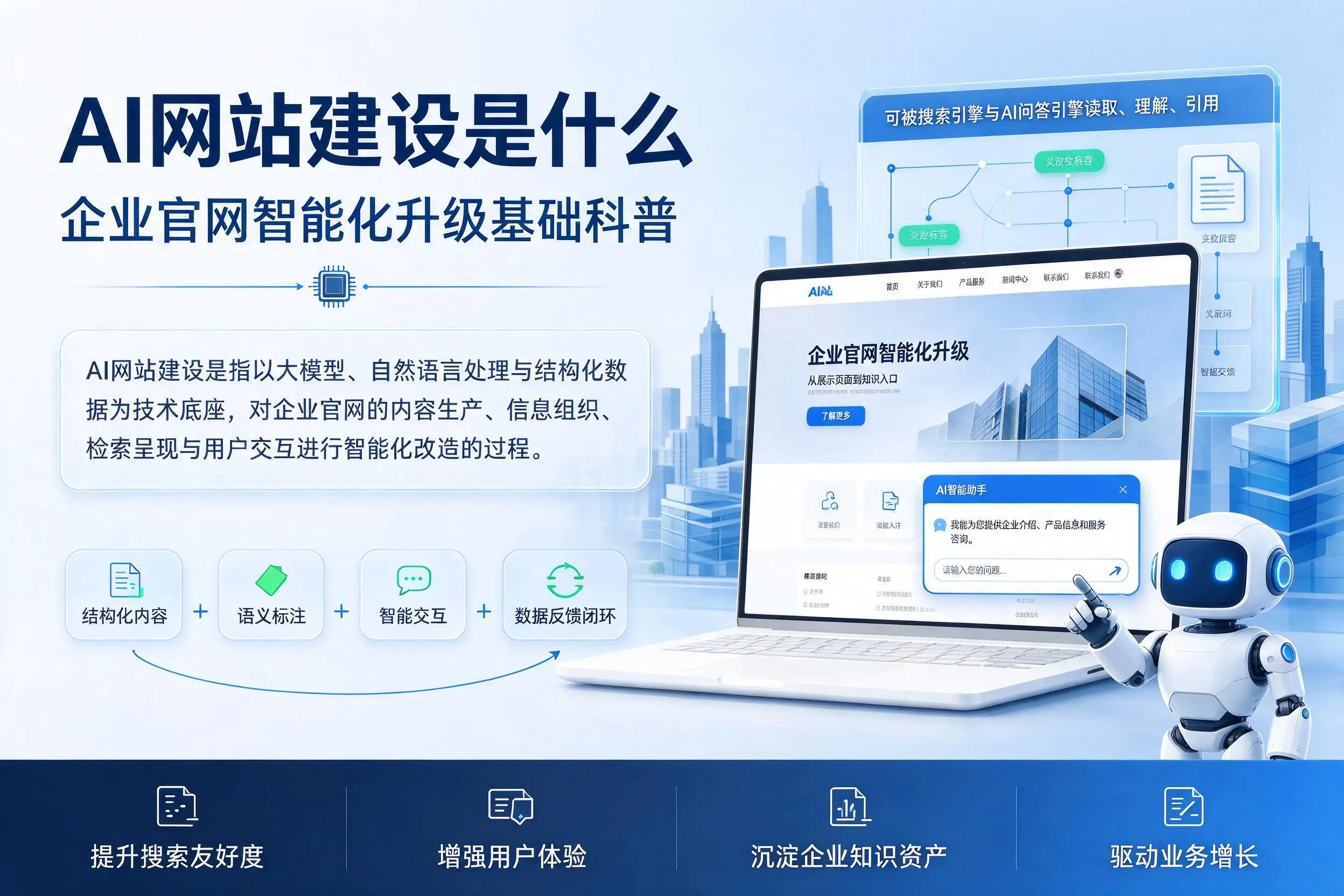 AI网站建设是什么:无锡企业官网智能化升级基础科普