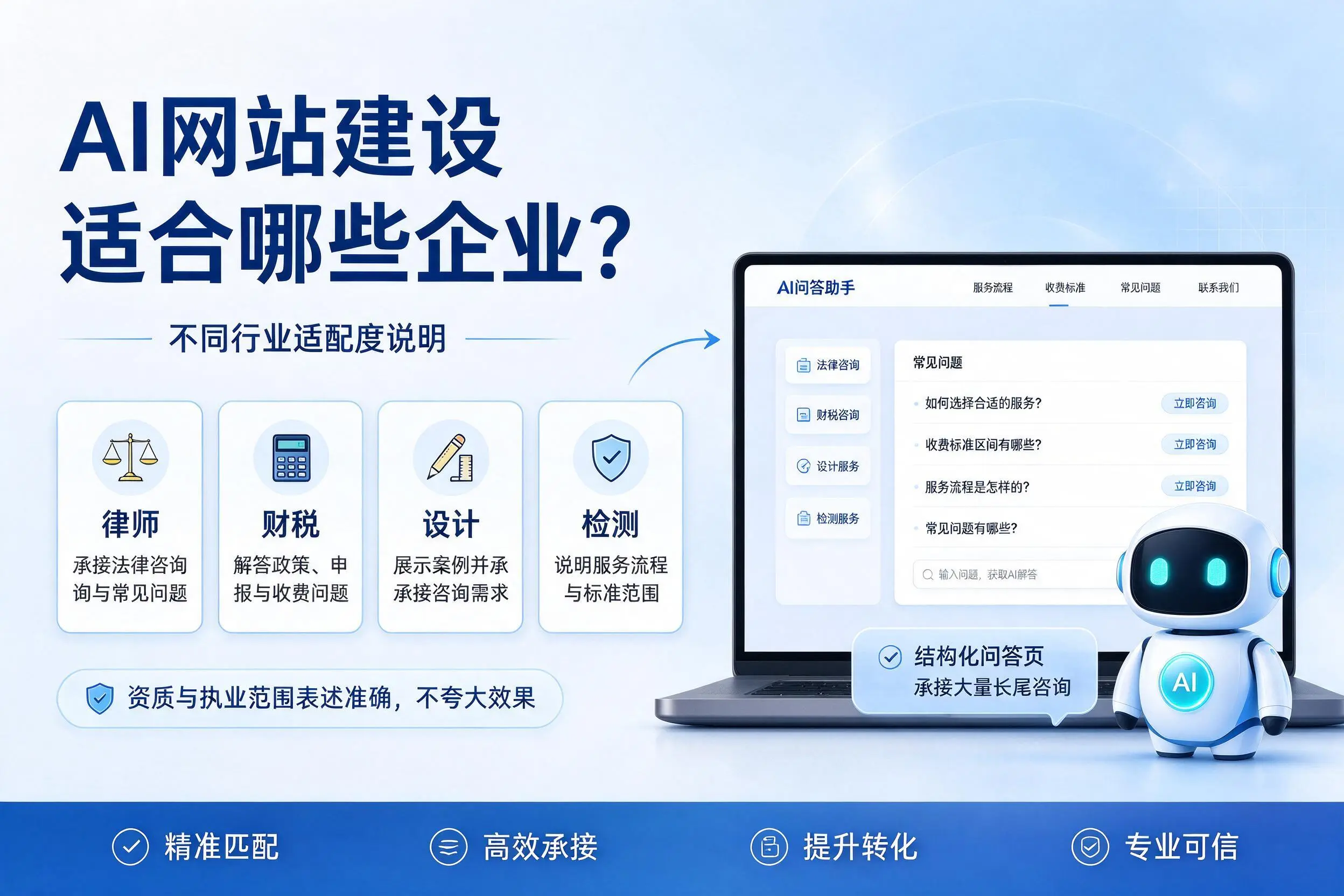 AI网站建设适合哪些企业？无锡不同行业适配度说明